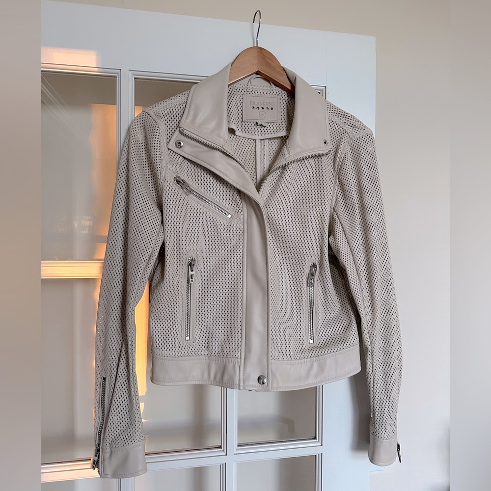 Blank NYC vegan leather moto jacket
